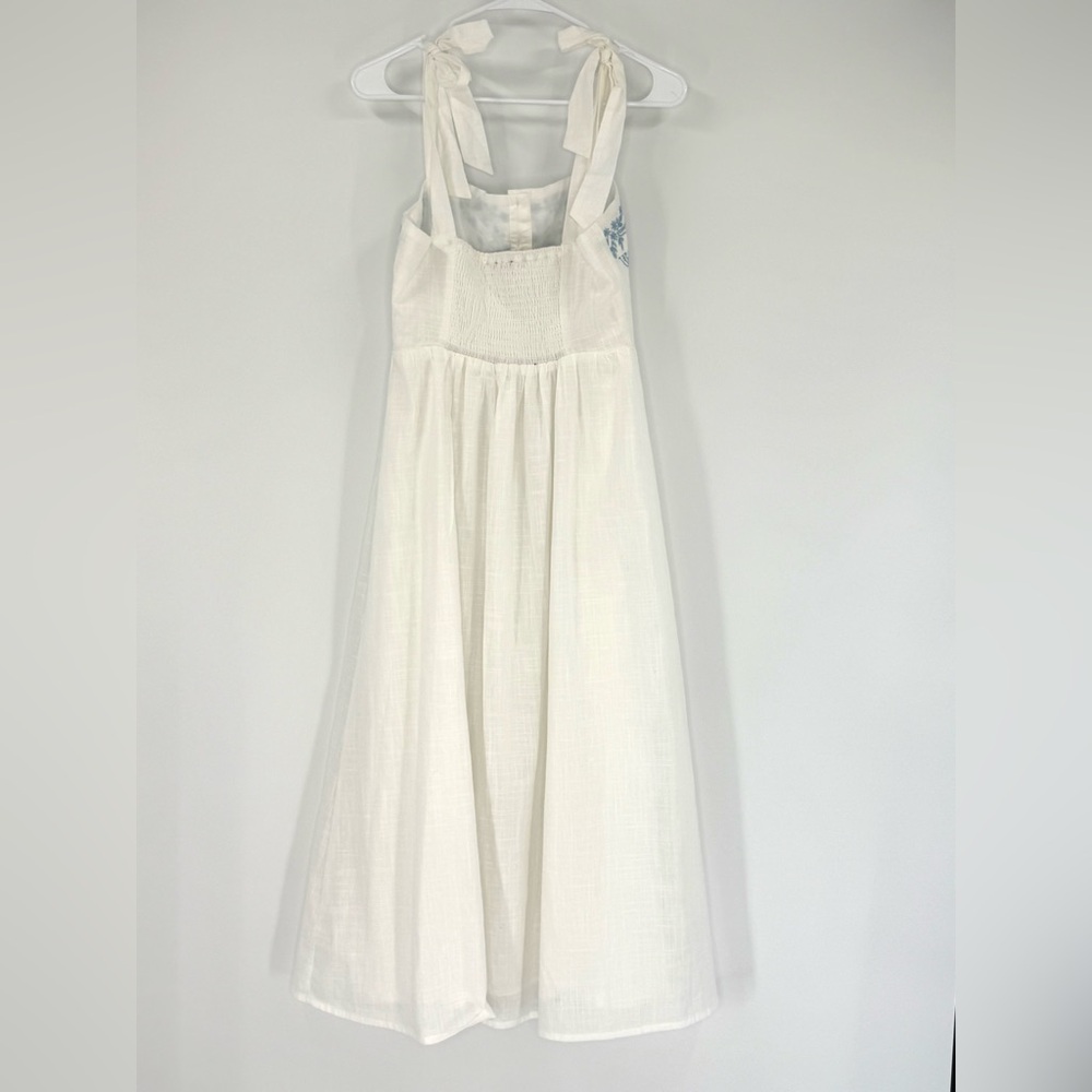 Lulus Embroidered Button Square Front Midi A-Line… - image 6